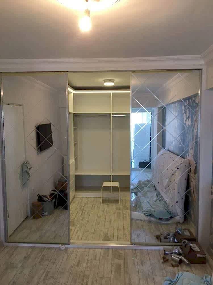 Tuana Ev Yenileme - Kristal Ayna Kapak Giyinme Odası